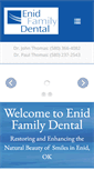 Mobile Screenshot of enidfamilydental.com
