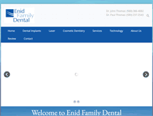 Tablet Screenshot of enidfamilydental.com